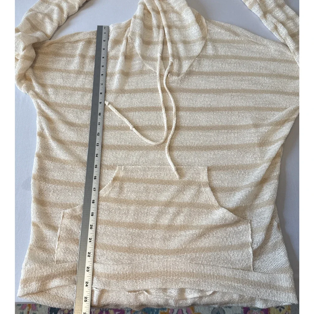 Enti‎ Women's M Boho Lightweight Open Knit Hoodie Sweater Beach Coastal Travel - Picture 6 of 7